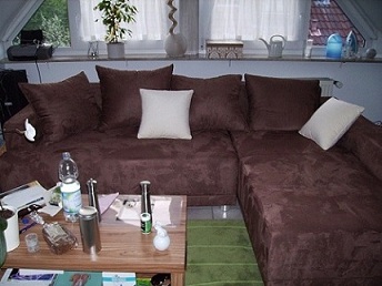 Sofa mit Ottomane Top Zustand